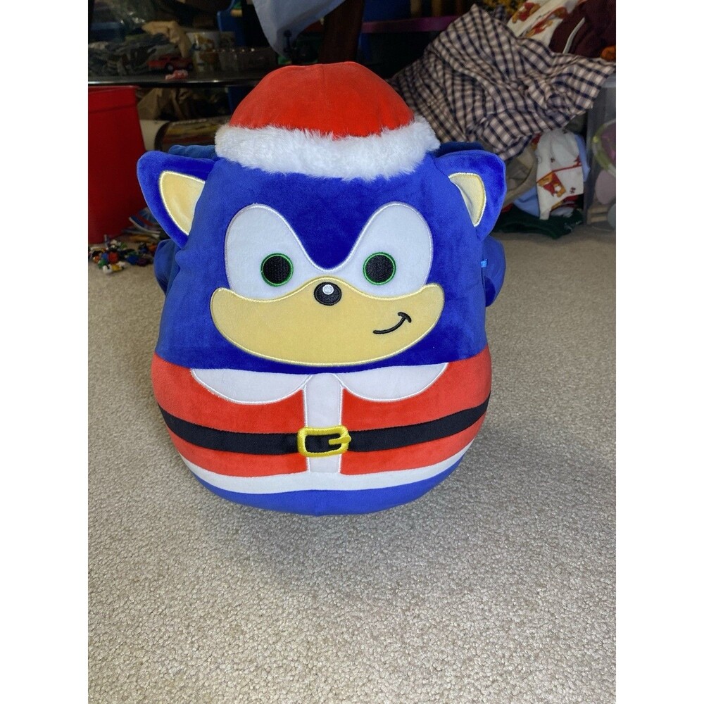 Sonic the Hedgehog Santa Claus Holiday Plush Squishmallows 12"